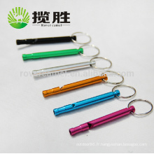 Rover Camel sifflet Aluminium Mini Long sifflet porte-clés Keyring Camping sifflet de survie